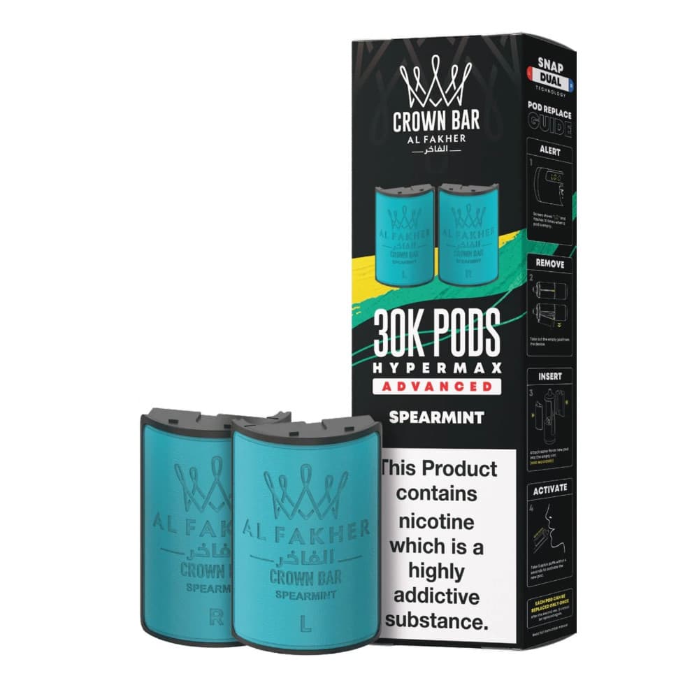  Spearmint Al Fakher 30k Hypermax Pods Pack of 5