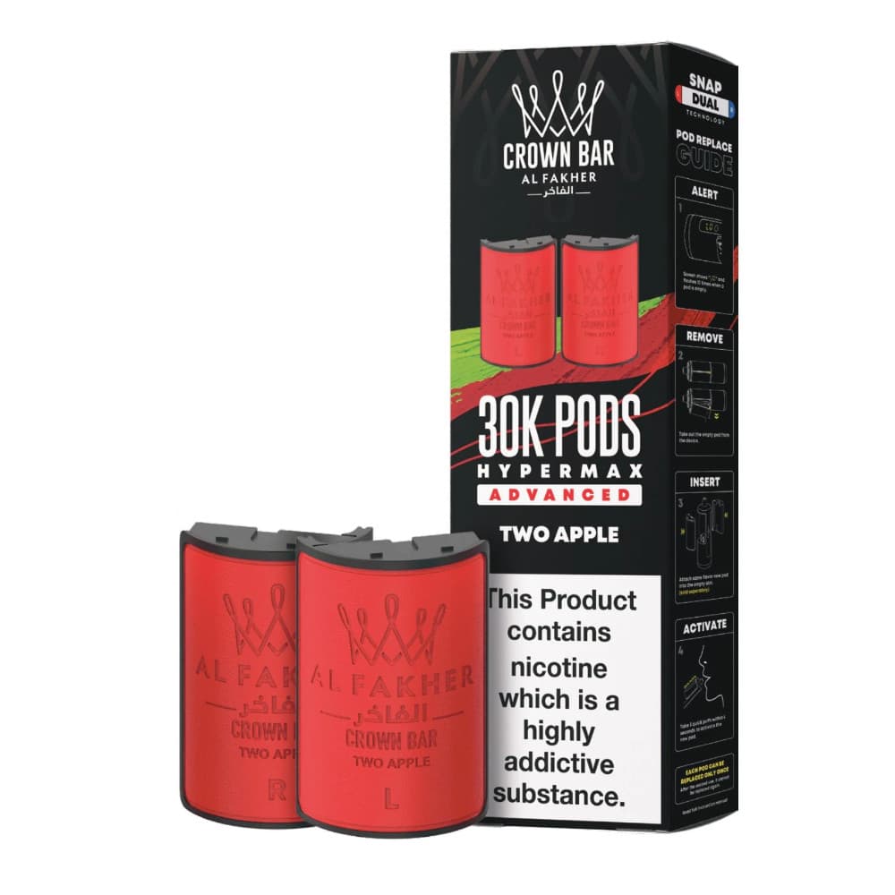  Two Apple Al Fakher 30k Hypermax Pods Pack of 5