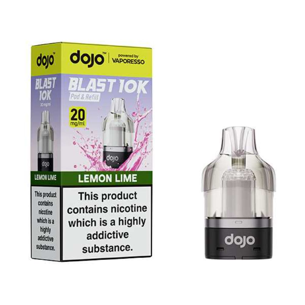  Lemon Lime Vaporesso Dojo Blast 10K Pods Pack of 5