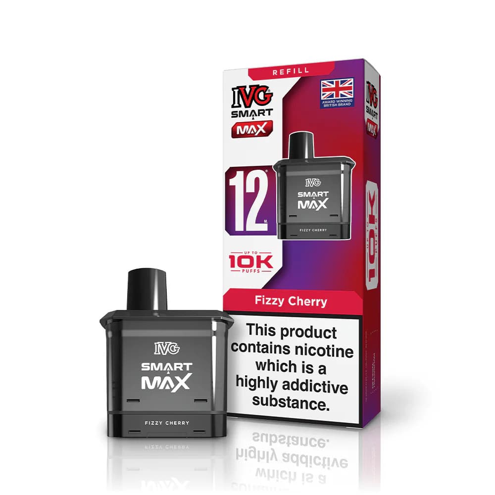  Fizzy Cherry IVG Smart Max 10k Refill Pods Pack of 5