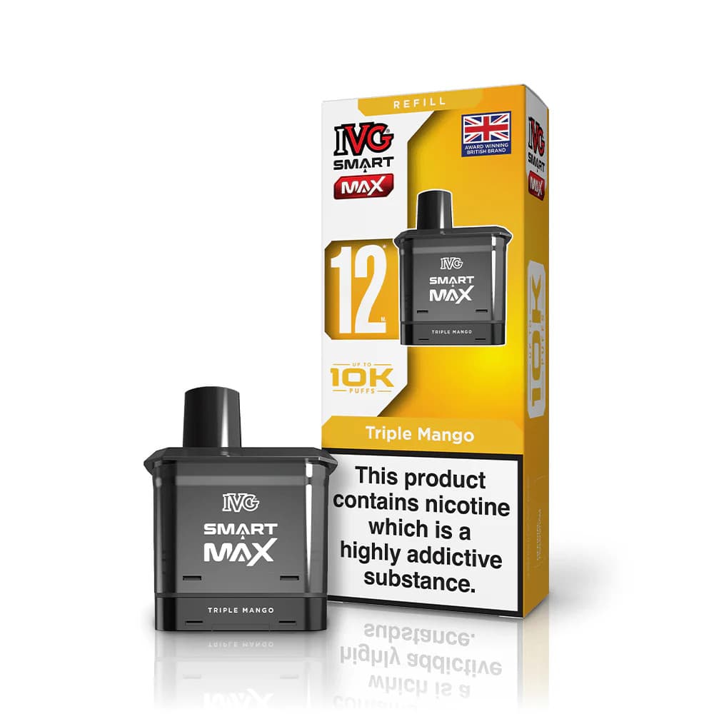  Triple Mango IVG Smart Max 10k Refill Pods Pack of 5