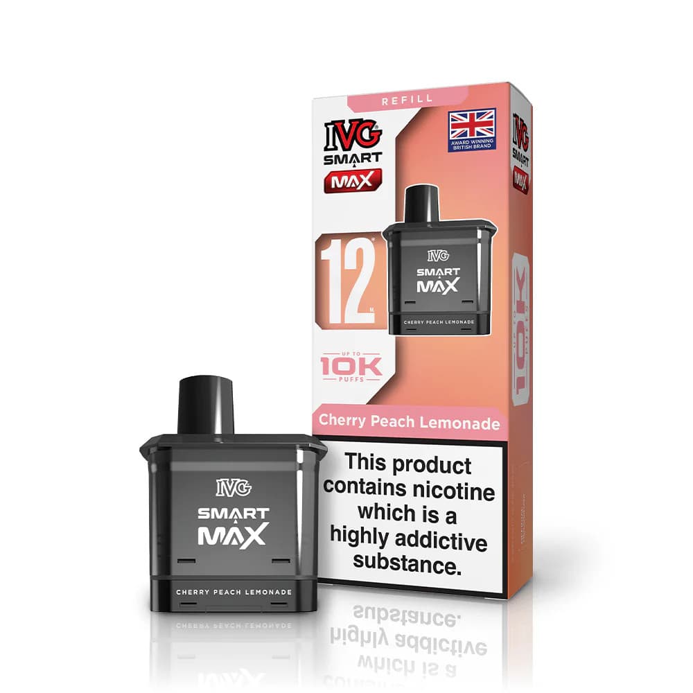  Cherry Peach Lemonade IVG Smart Max 10k Refill Pods Pack of 5