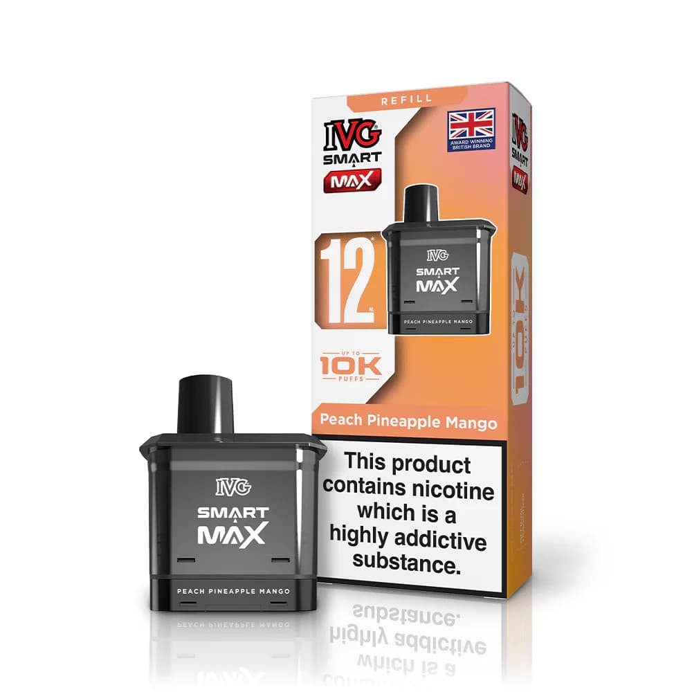  Peach Pineapple Mango IVG Smart Max 10k Refill Pods Pack of 5