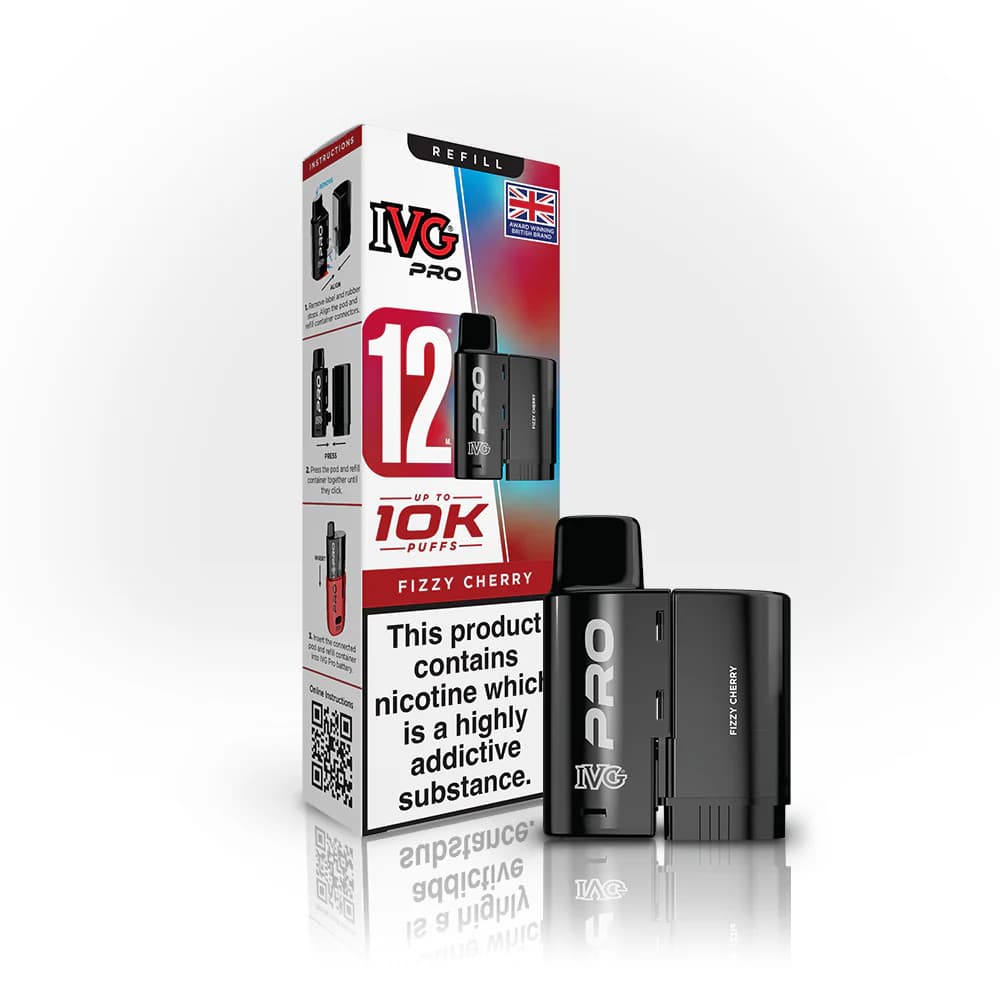  Fizzy Cherry IVG Pro 12 Refill Pods Pack of 5