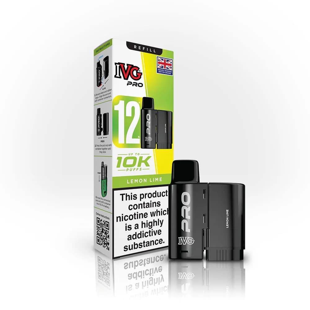  Lemon Lime IVG Pro 12 Refill Pods Pack of 5