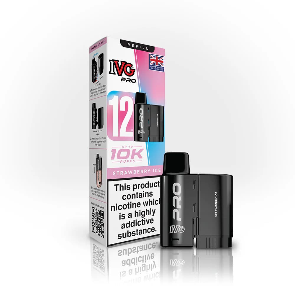  Strawberry Ice IVG Pro 12 Refill Pods Pack of 5