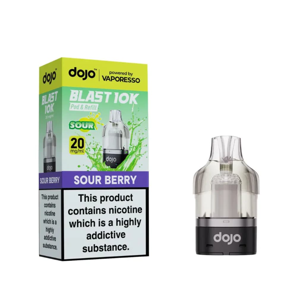 Sour Berry Vaporesso Dojo Blast 10K Pods Pack of 5
