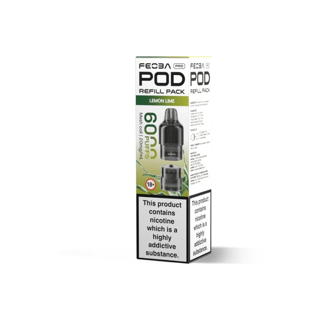  Lemon Lime Feoba Pro Plus 6000 Pods Pack of 5