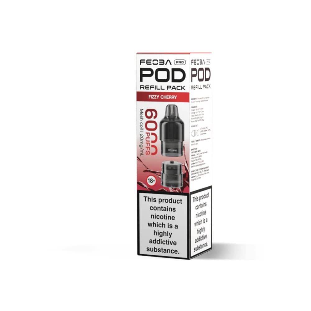  Fizzy Cherry Feoba Pro Plus 6000 Pods Pack of 5