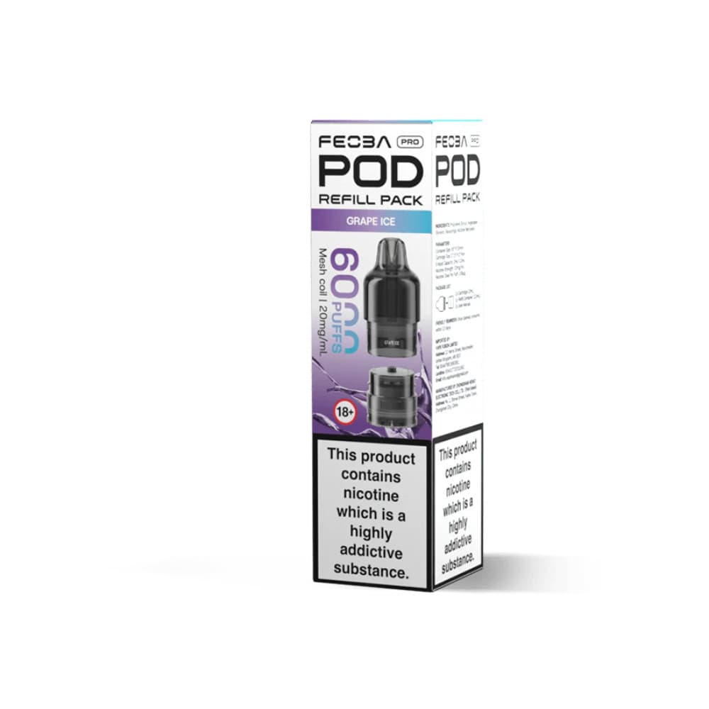  Grape Ice Feoba Pro Plus 6000 Pods Pack of 5
