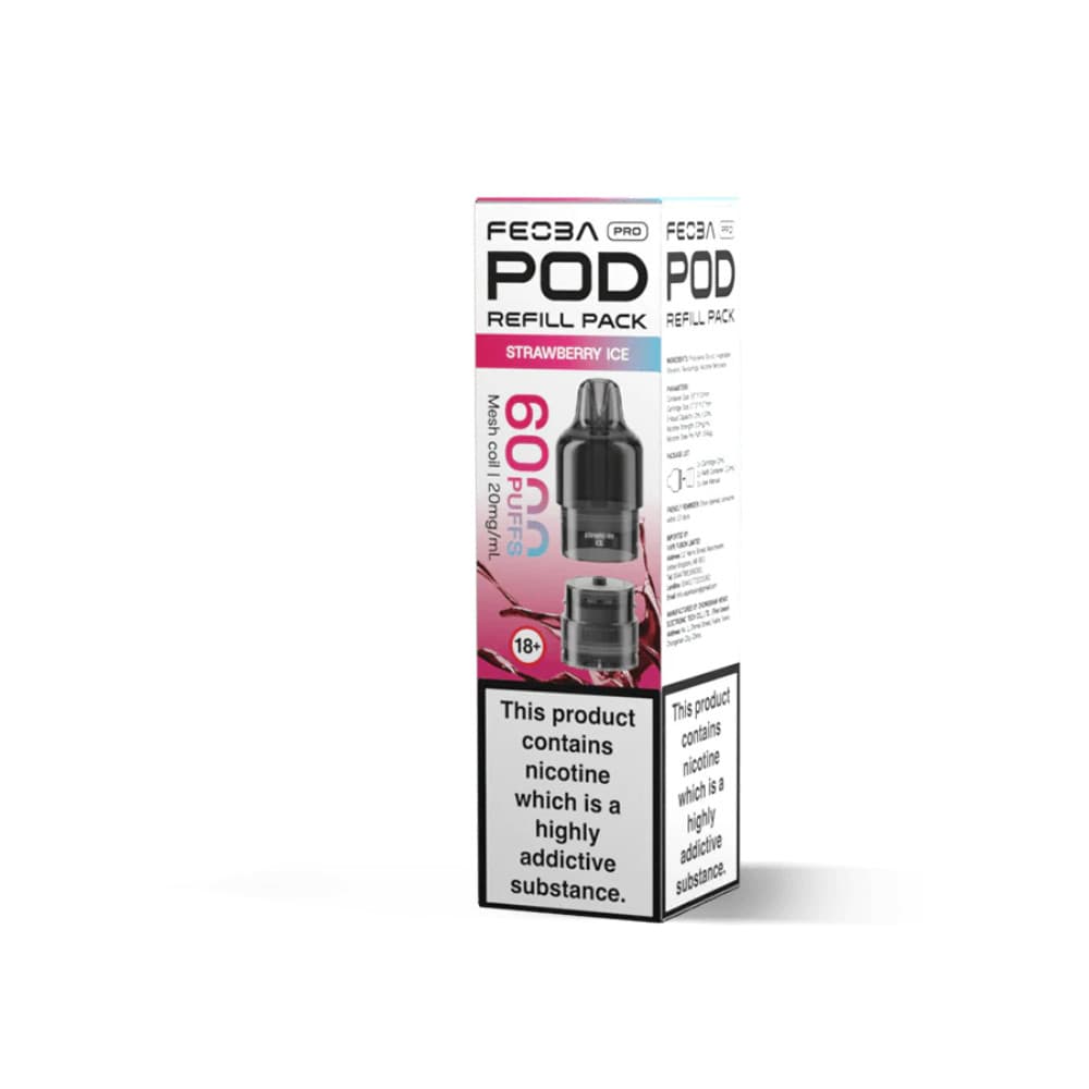  Strawberry Ice Feoba Pro Plus 6000 Pods Pack of 5