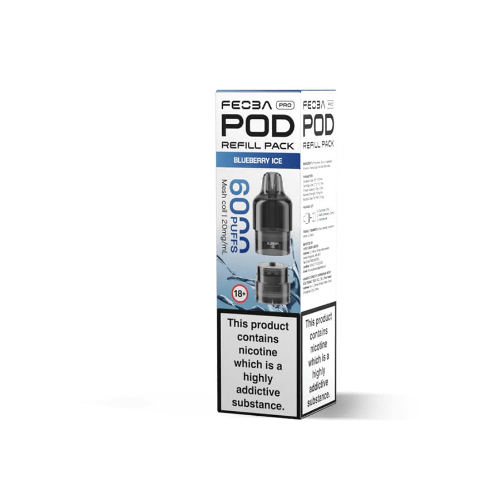  Blueberry Ice Feoba Pro Plus 6000 Pods Pack of 5