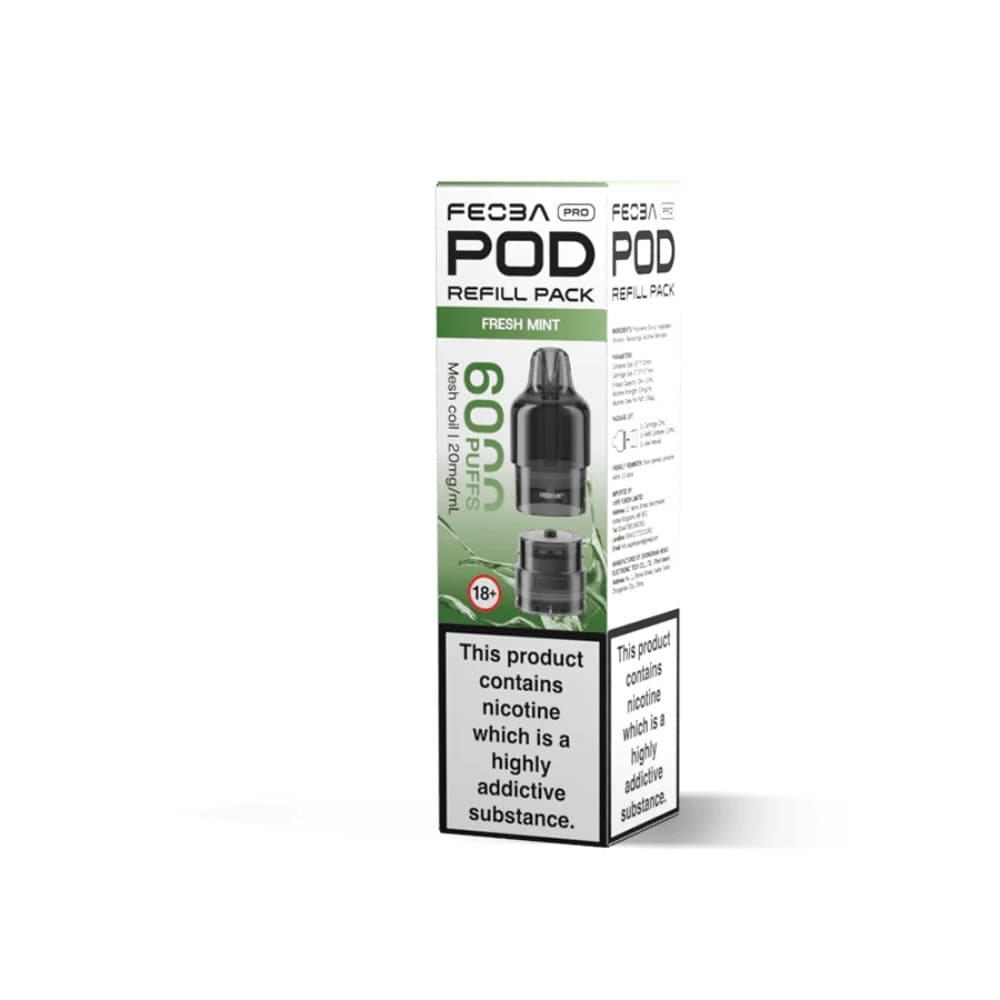  Fresh Mint Feoba Pro Plus 6000 Pods Pack of 5