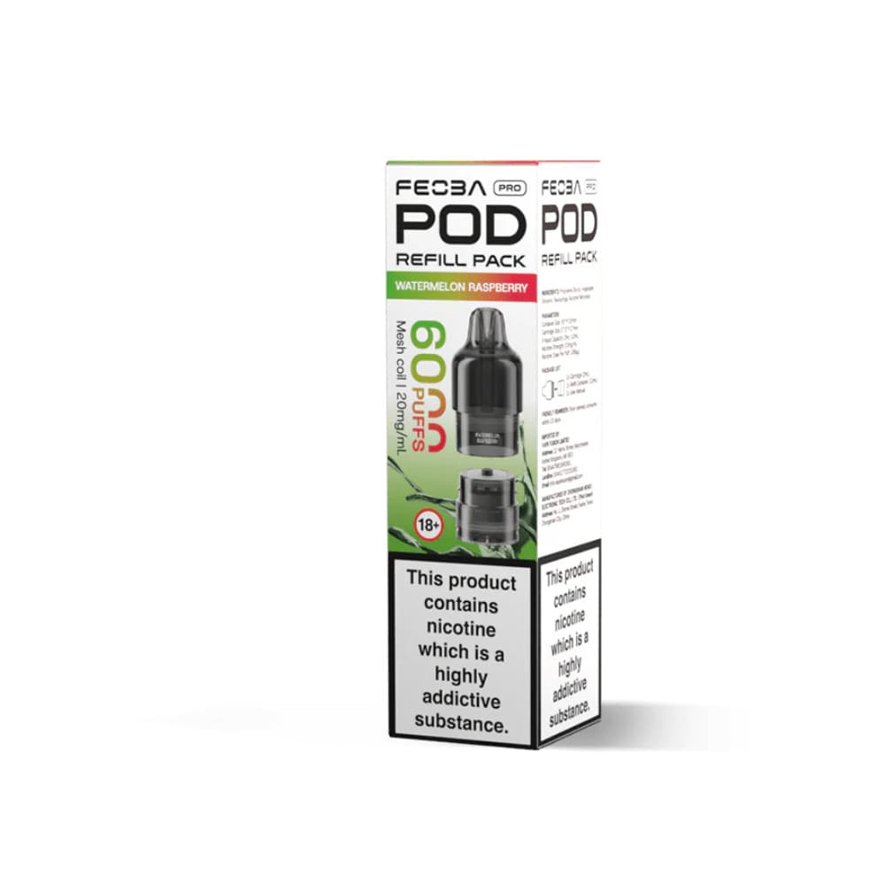  Watermelon Raspberry Feoba Pro Plus 6000 Pods Pack of 5