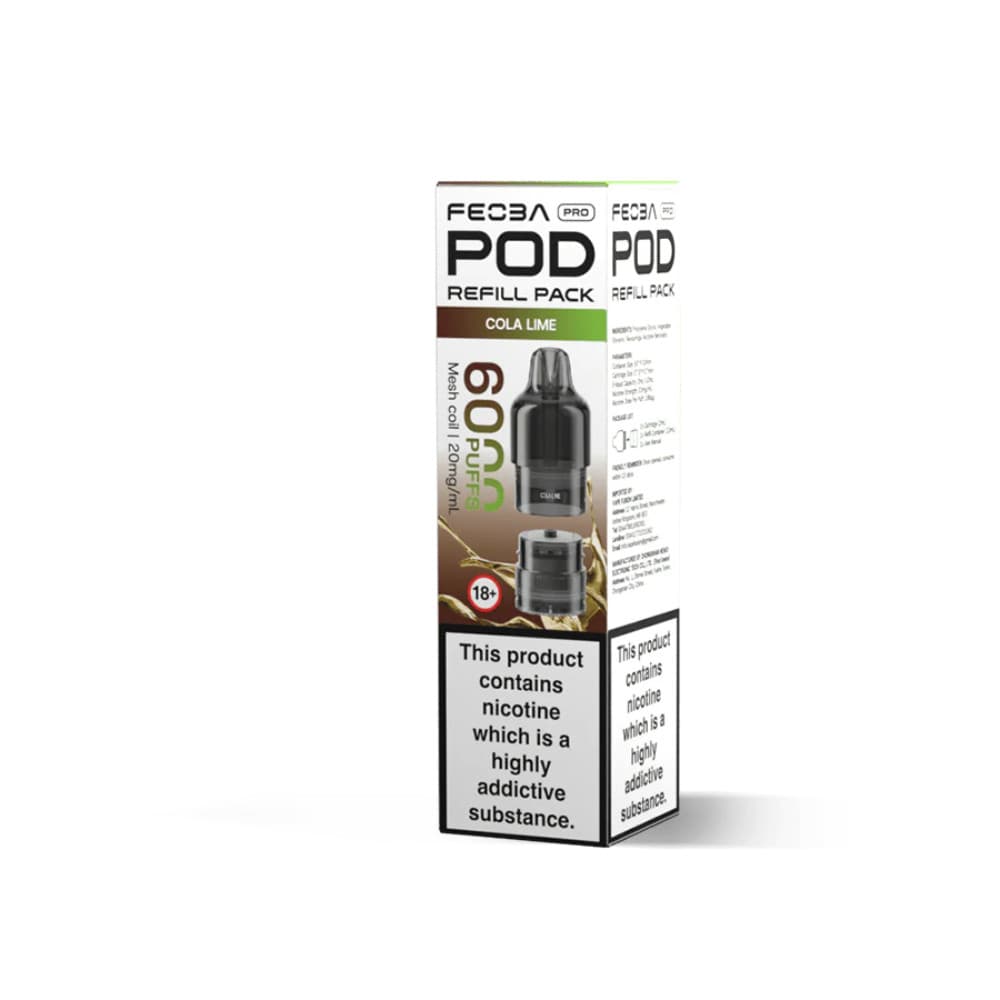  Cola Lime Feoba Pro Plus 6000 Pods Pack of 5