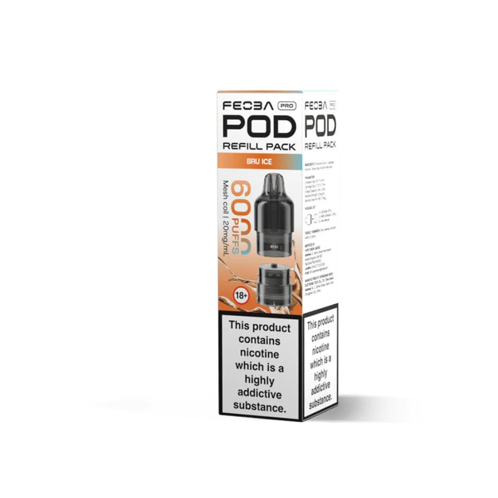  Bru Ice Feoba Pro Plus 6000 Pods Pack of 5