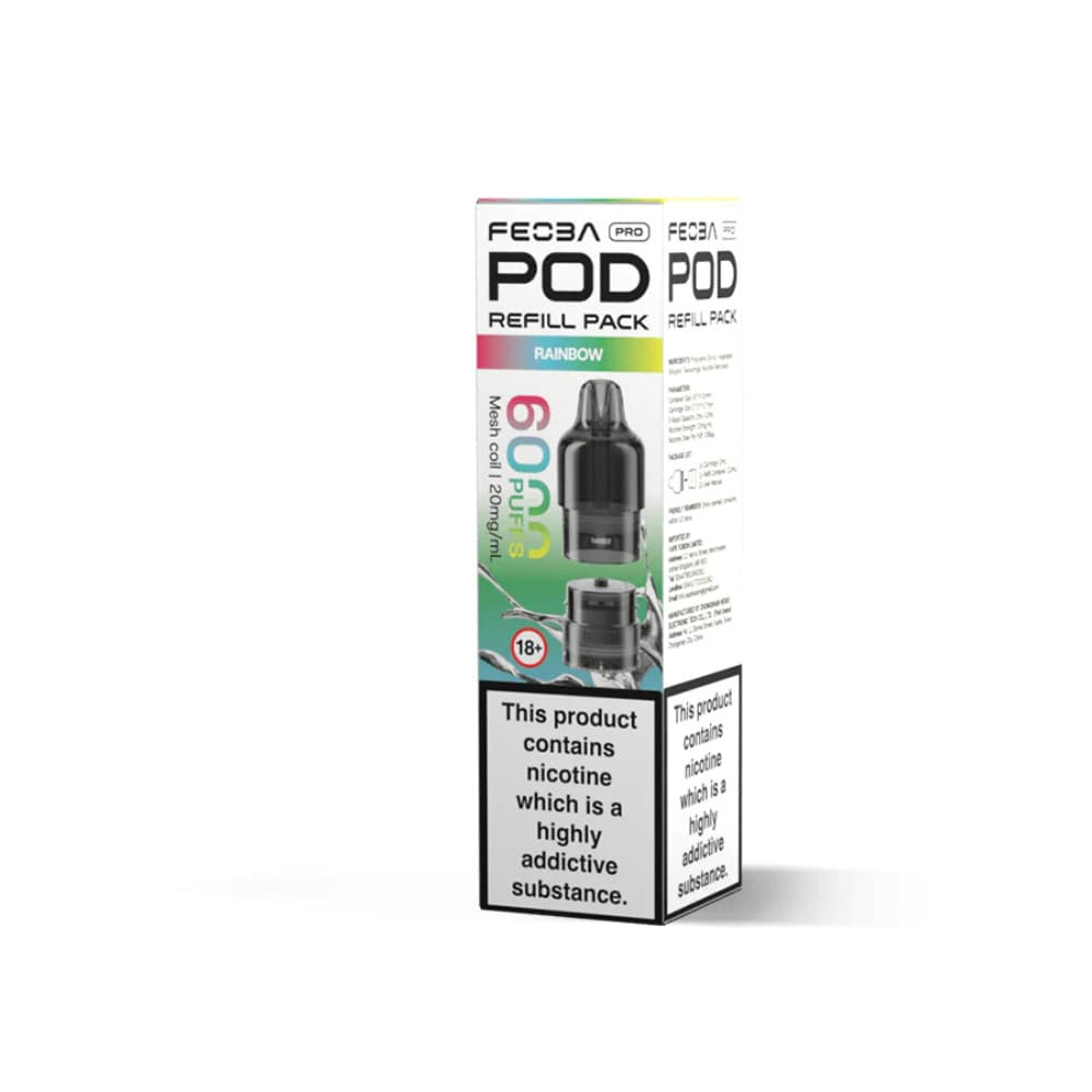  Rainbow Feoba Pro Plus 6000 Pods Pack of 5