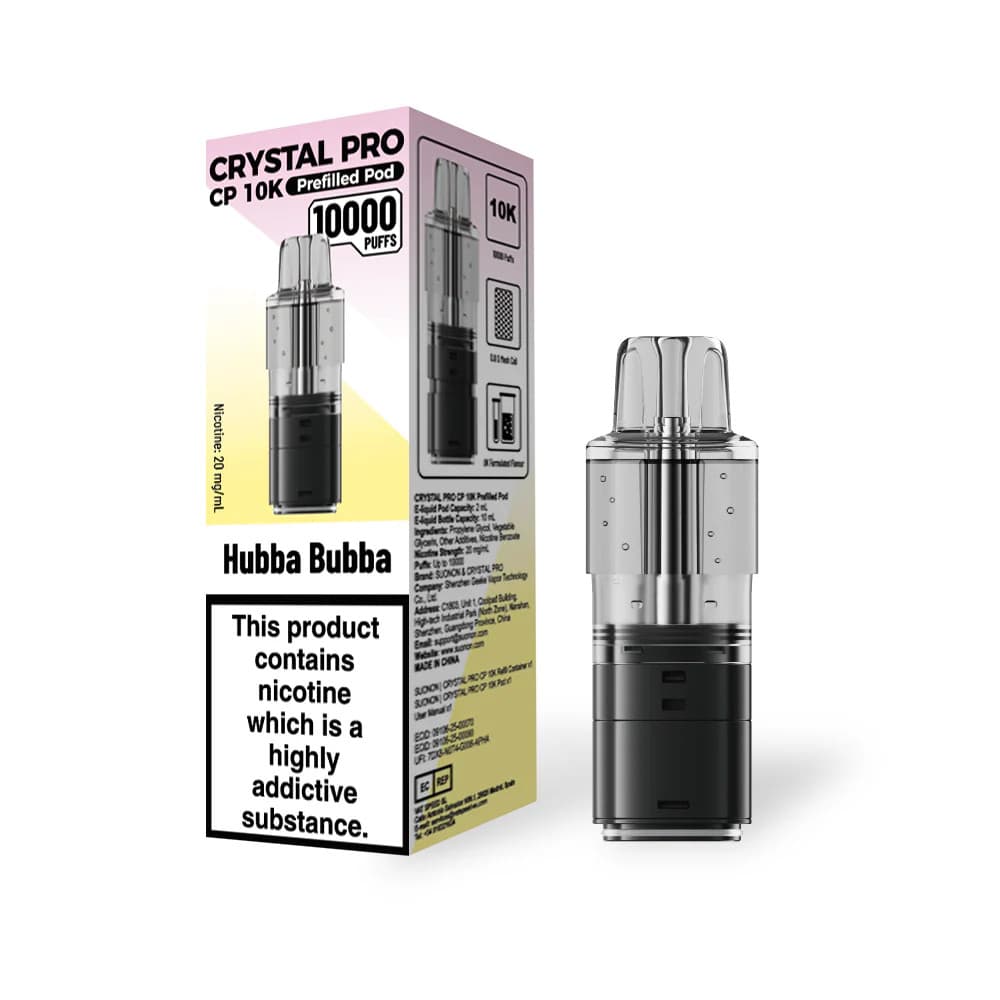  Hubba Bubba Crystal Pro CP 10k Pods Pack of 5