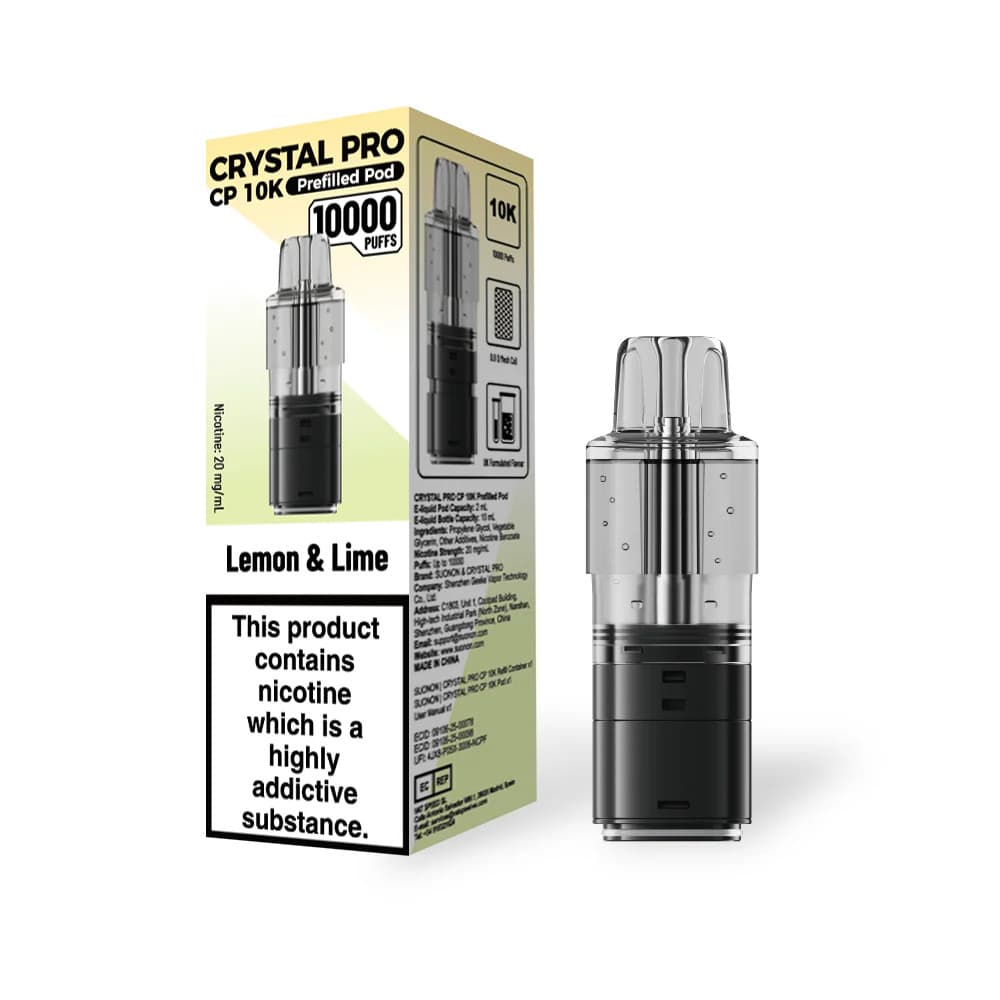  Lemon Lime Crystal Pro CP 10k Pods Pack of 5