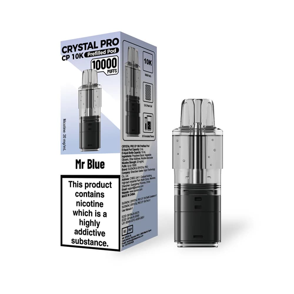  Mr Blue Crystal Pro CP 10k Pods Pack of 5