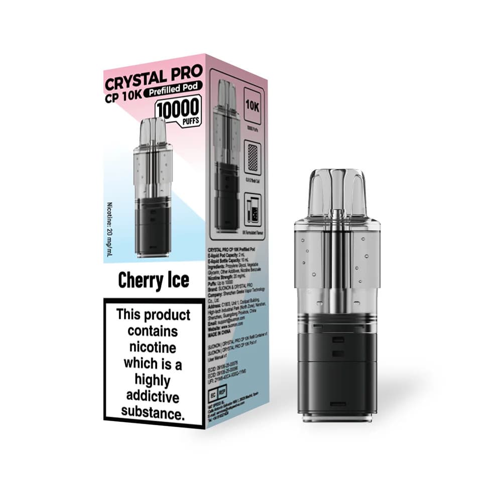  Cherry Ice Crystal Pro CP 10k Pods Pack of 5