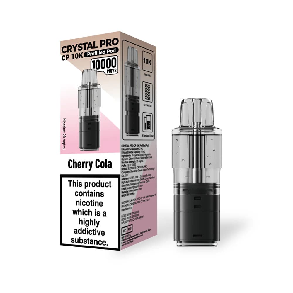  Cherry Cola Crystal Pro CP 10k Pods Pack of 5