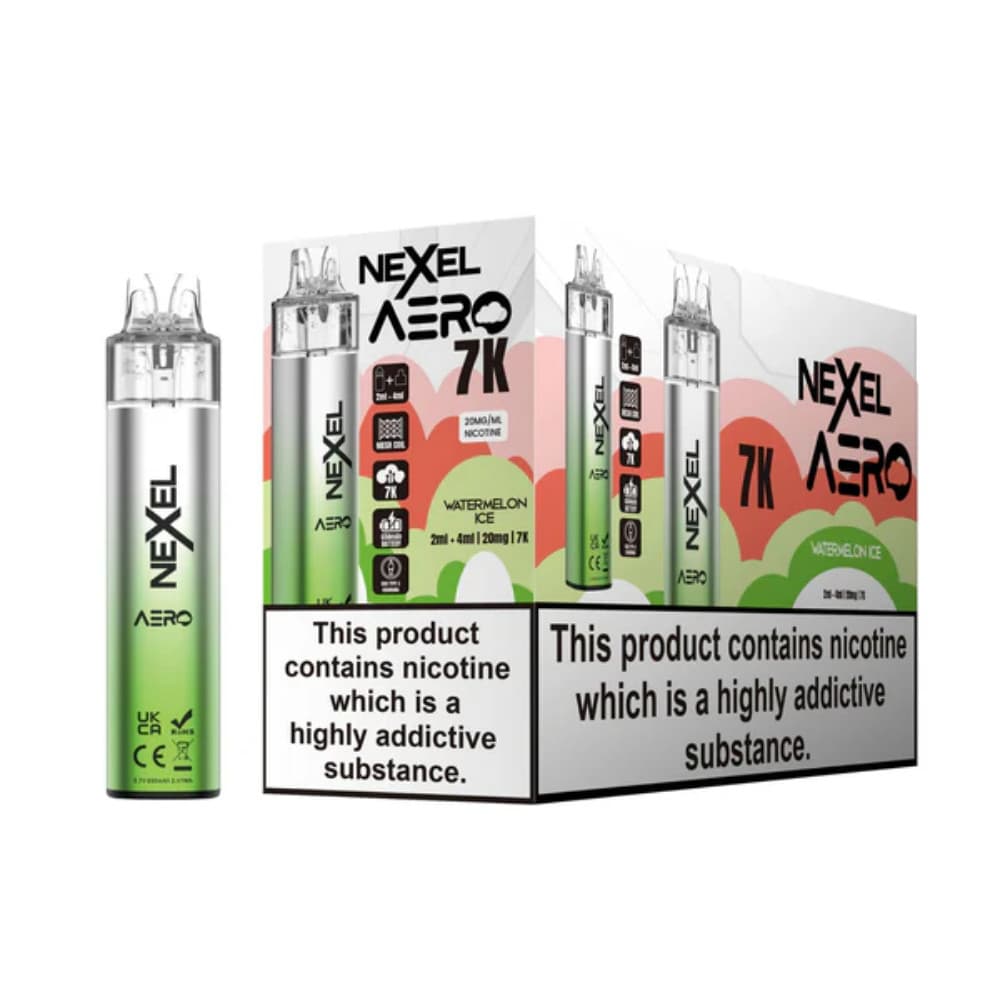  Watermelon Ice Nexel Aero 7k Prefilled Vape Kit Box of 5