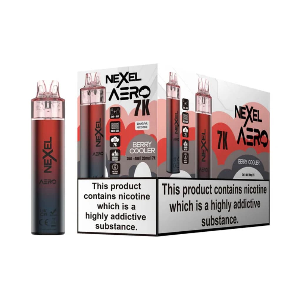  Berry Cooler Nexel Aero 7k Prefilled Vape Kit Box of 5