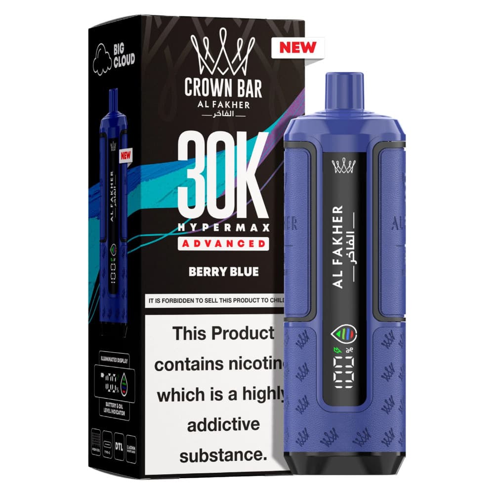  Berry Blue Al Fakher 30k Hypermax Prefilled Pod Kit Box of 5