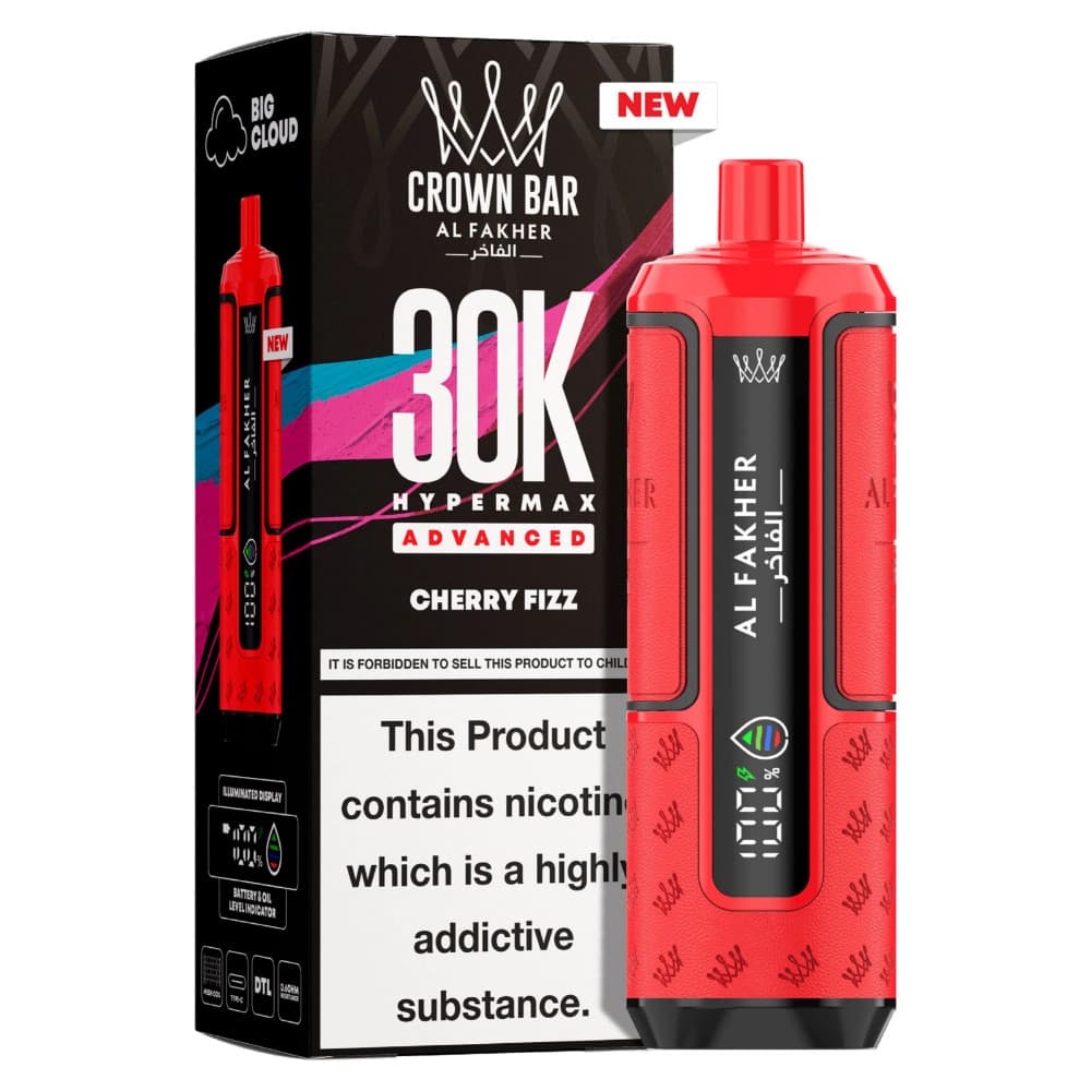  Cherry Fizz Al Fakher 30k Hypermax Prefilled Pod Kit Box of 5