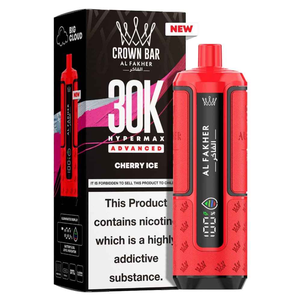  Cherry Ice Al Fakher 30k Hypermax Prefilled Pod Kit Box of 5