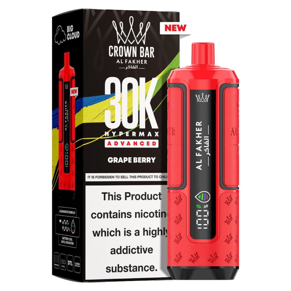  Grape Berry Al Fakher 30k Hypermax Prefilled Pod Kit Box of 5