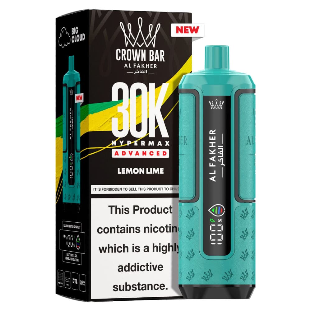  Lemon Lime Al Fakher 30k Hypermax Prefilled Pod Kit Box of 5