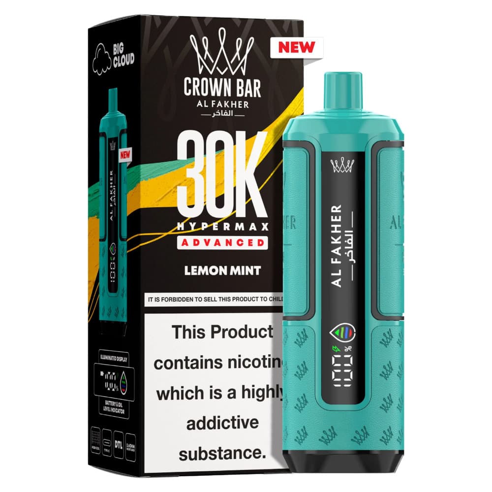  Lemon Mint Al Fakher 30k Hypermax Prefilled Pod Kit Box of 5