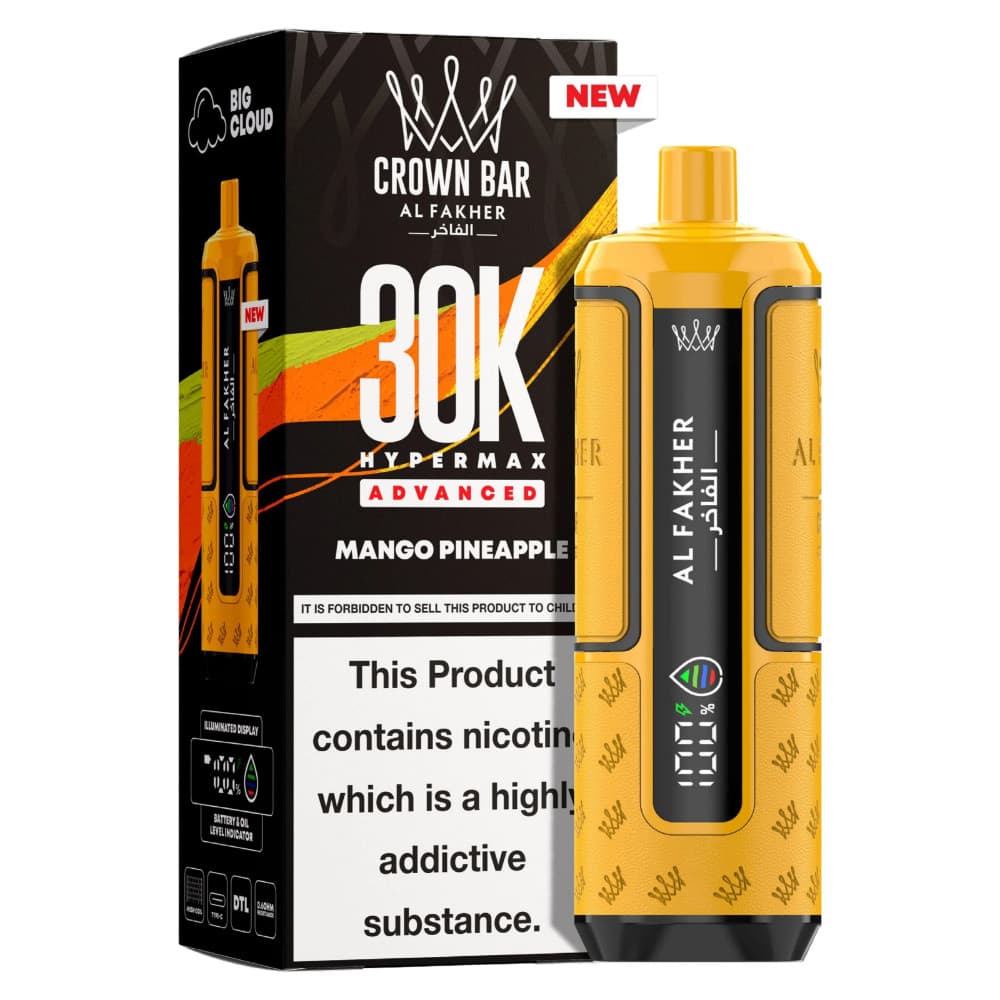  Mango Pineapple Al Fakher 30k Hypermax Prefilled Pod Kit Box of 5