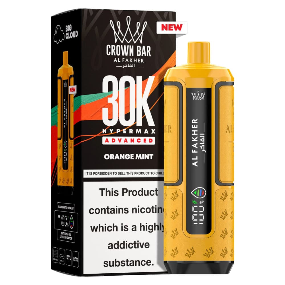 Orange Mint Al Fakher 30k Hypermax Prefilled Pod Kit Box of 5