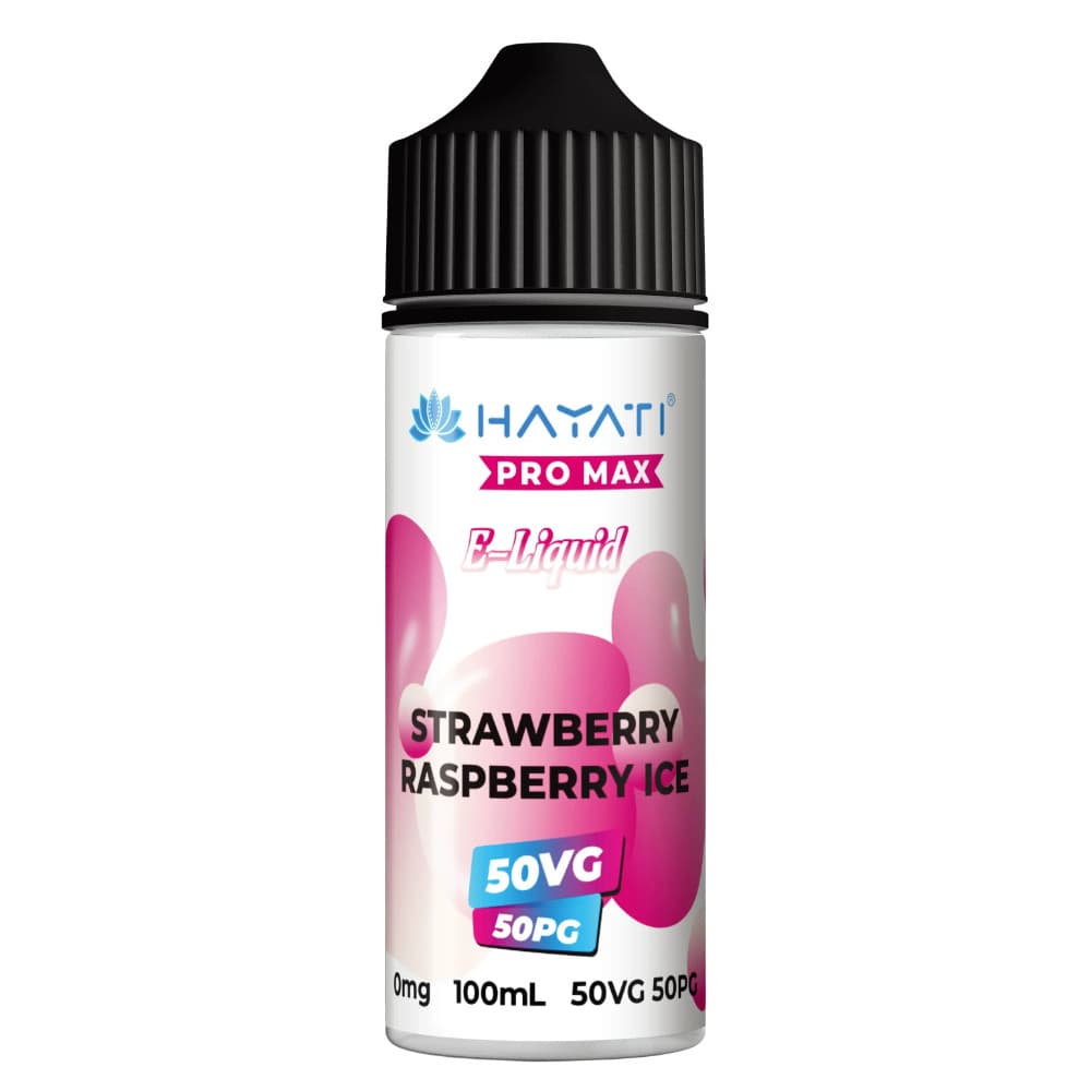  Strawberry Raspberry Ice Hayati Pro Max 100ml E-Liquids 50/50