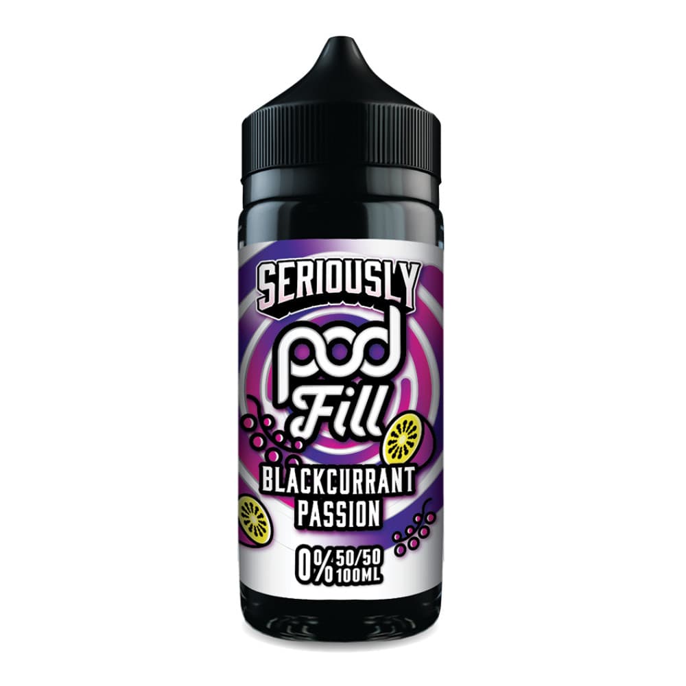  Blackcurrant Passion Doozy Vape Seriously Pod Fill 100ml E-Liquids
