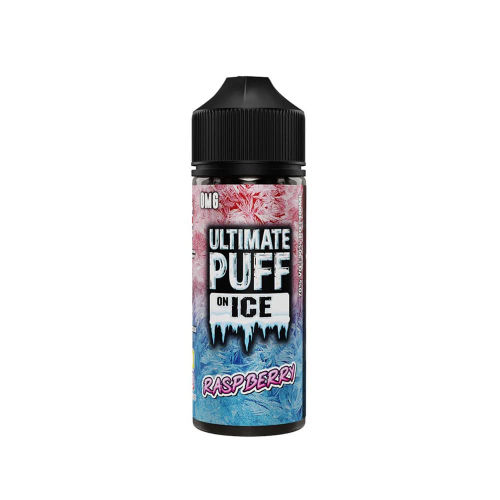  Raspberry Ultimate Puff on Ice 100ml E-Liquids