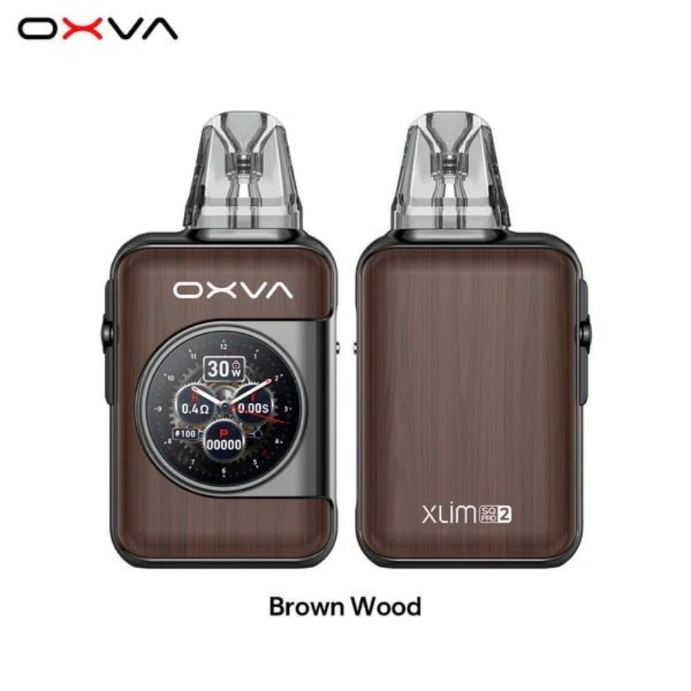  Brown Wood Oxva Xlim SQ Pro 2 Vape Pod Kit