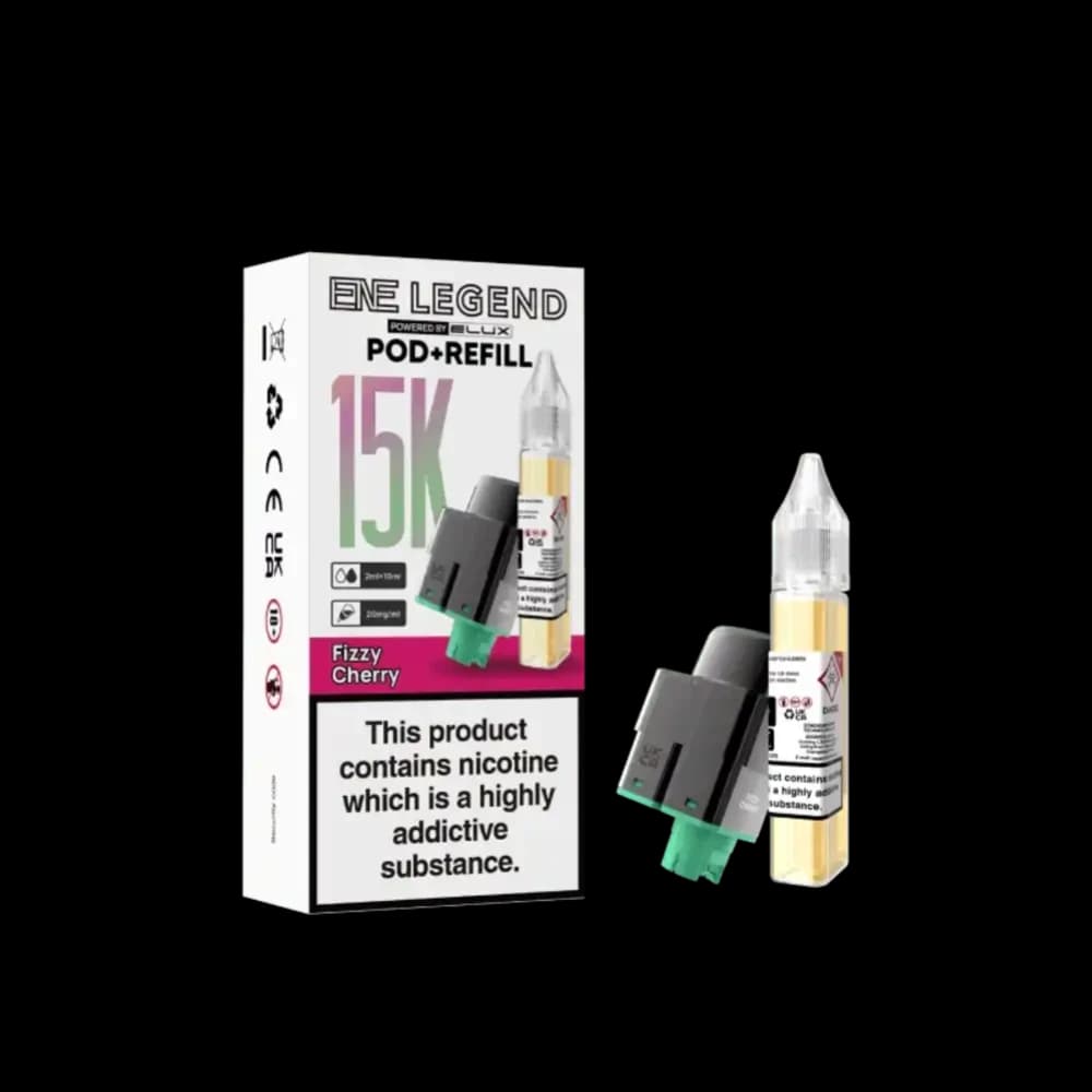  Fizzy Cherry Elux Ene Legend 15k Pods Pack of 5
