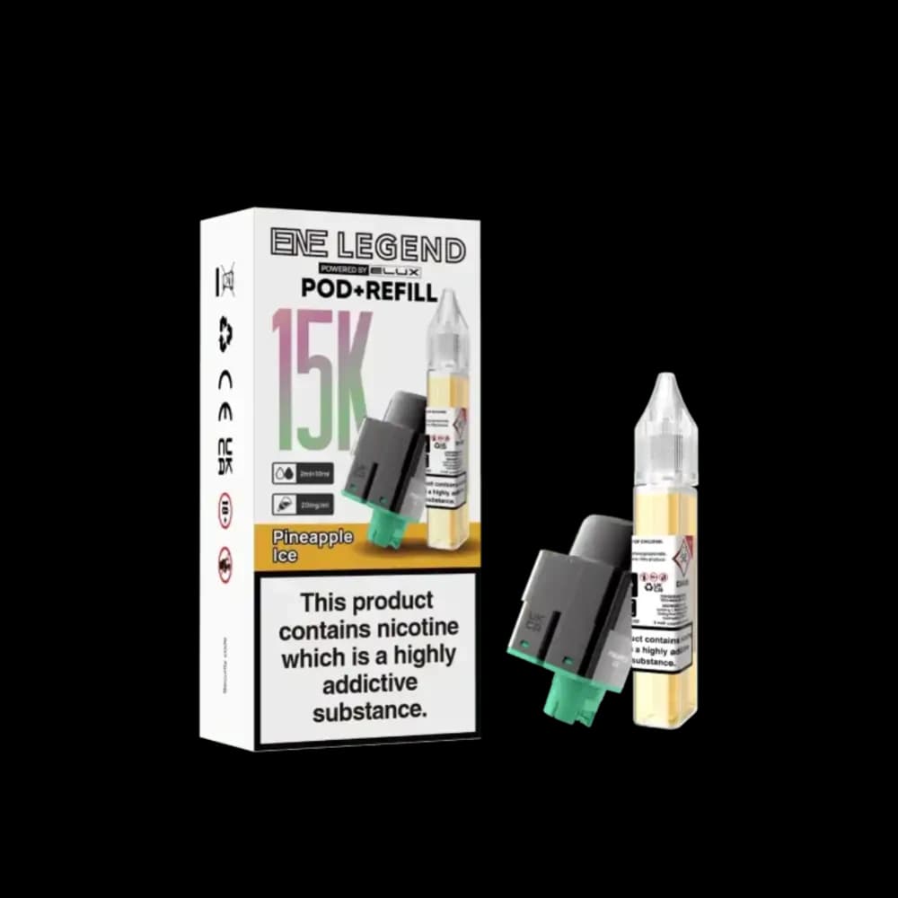  Pineapple Ice Elux Ene Legend 15k Pods Pack of 5