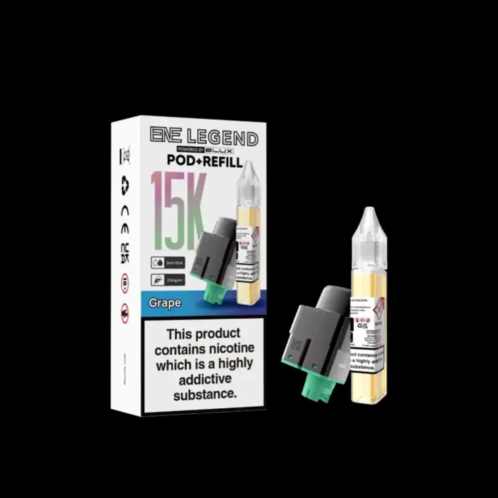  Grape Elux Ene Legend 15k Pods Pack of 5