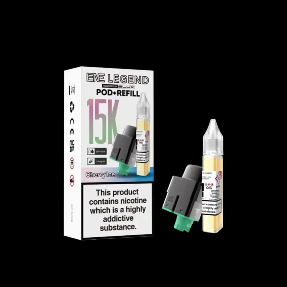  Cherry Ice Elux Ene Legend 15k Pods Pack of 5