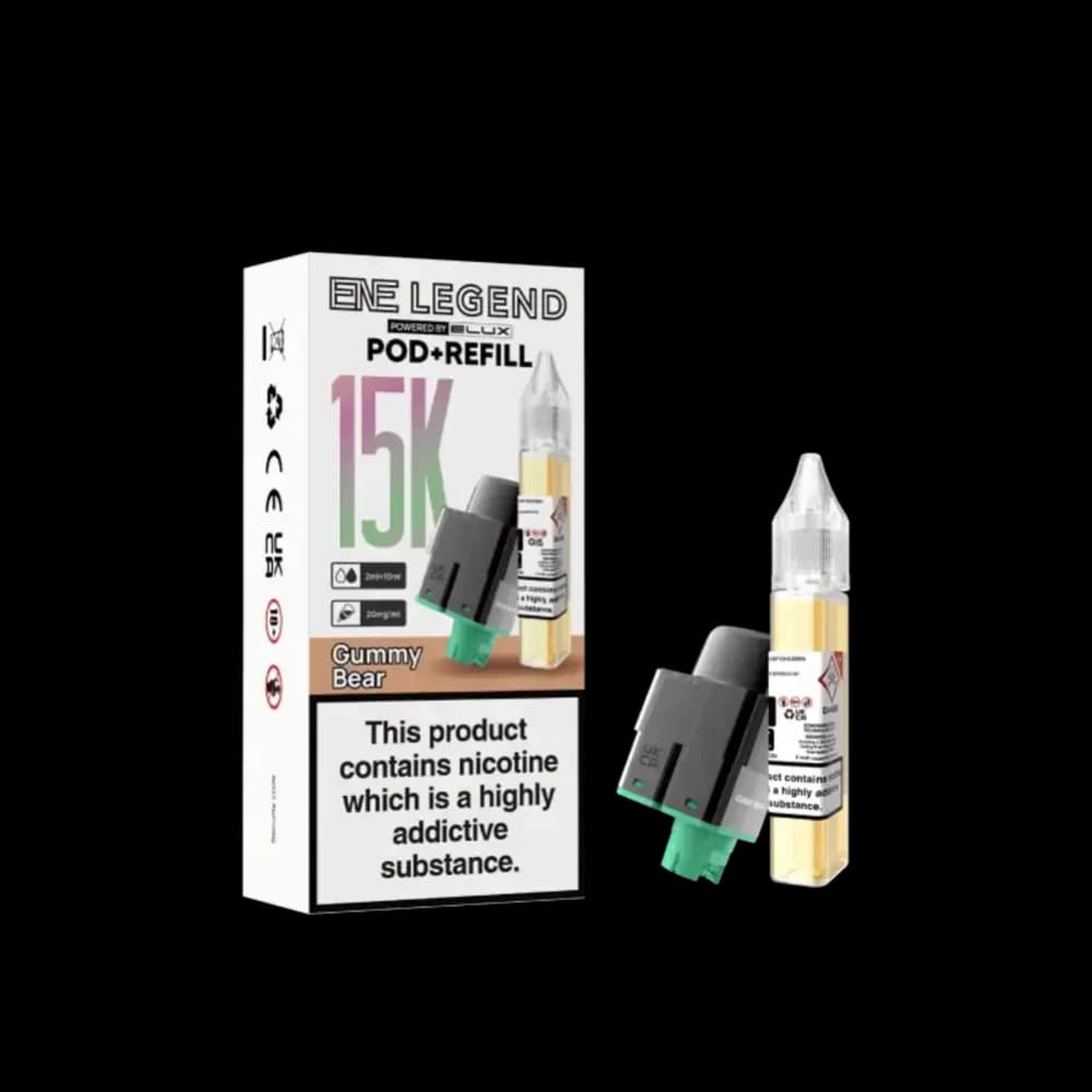  Gummy Bear Elux Ene Legend 15k Pods Pack of 5