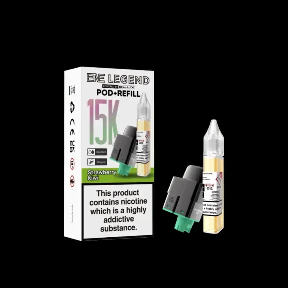  Strawberry Kiwi Elux Ene Legend 15k Pods Pack of 5