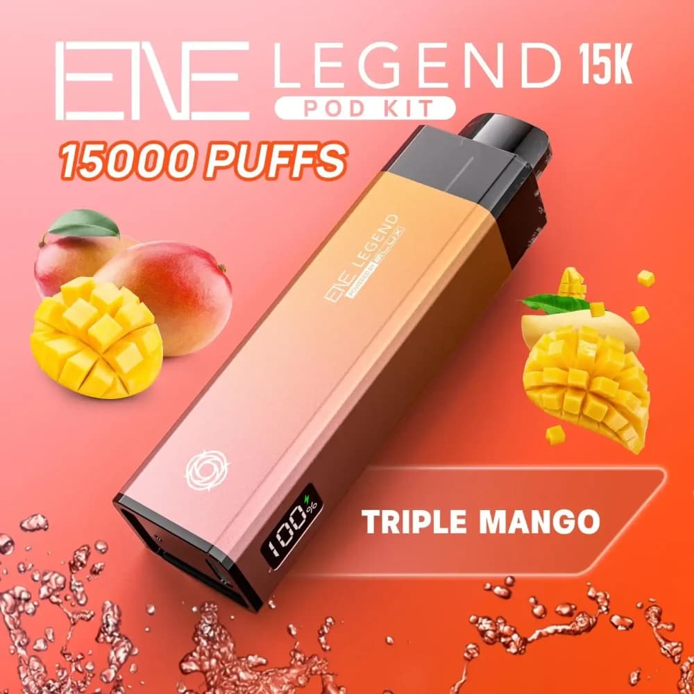  Triple Mango Elux Ene Legend 15k Vape Kit Box of 5