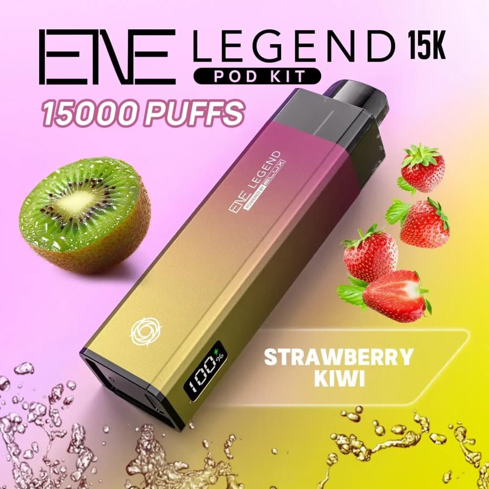  Strawberry Kiwi Elux Ene Legend 15k Vape Kit Box of 5
