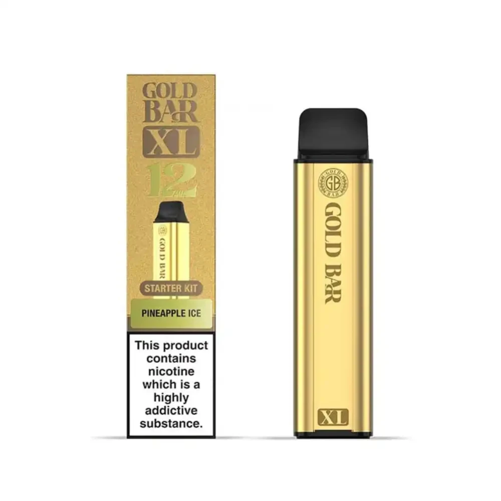 Pineapple Ice Gold Bar XL 10k Vape Kit Box of 5