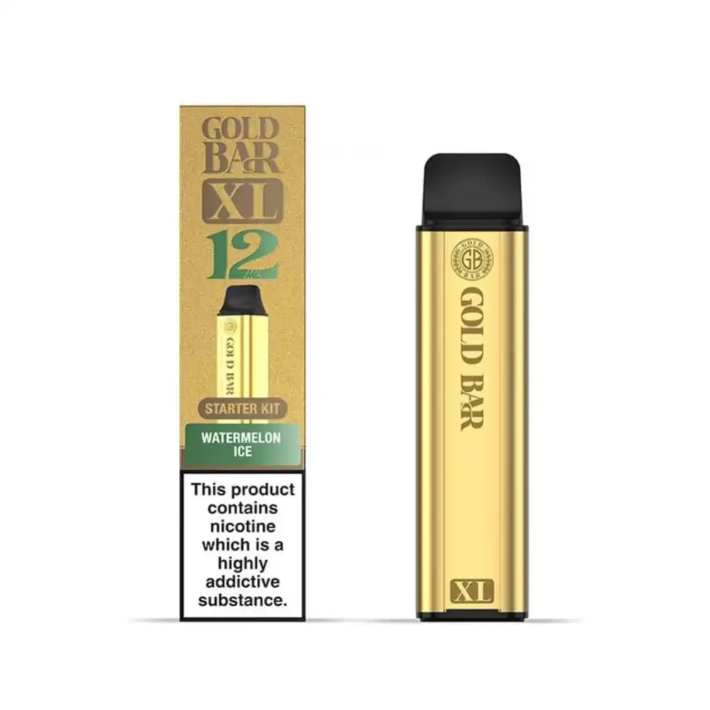  Watermelon Ice Gold Bar XL 10k Vape Kit Box of 5